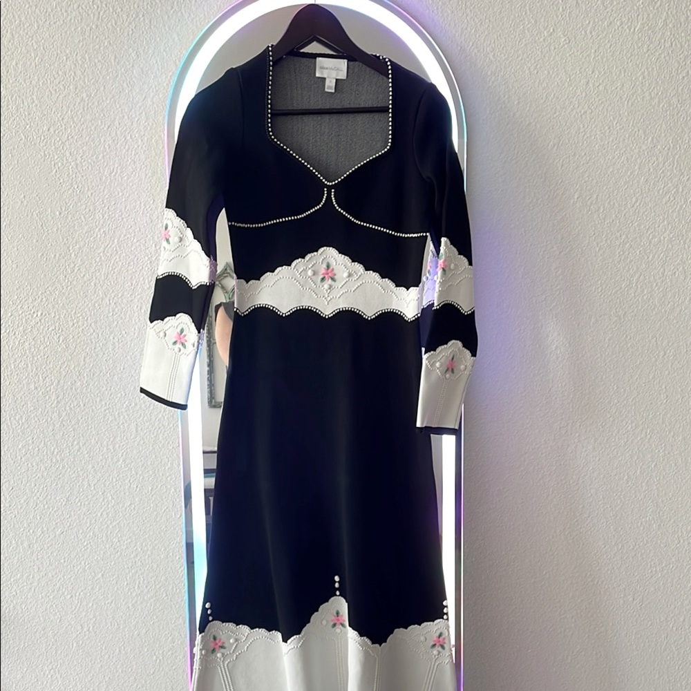 💗Alice Mc Call rare come over Dress with Floral Accents💗